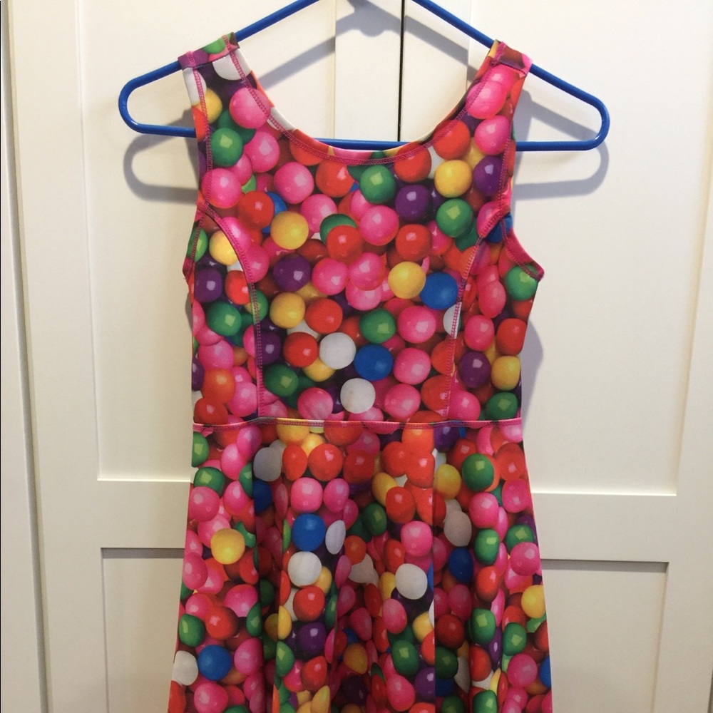 Girls fun bubble gum dress. Size 10